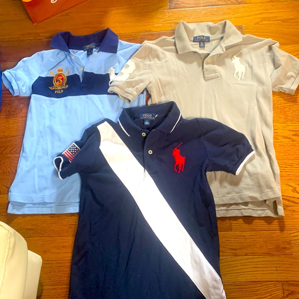 Boys Ralph Lauren Tees Used Once Great Condition